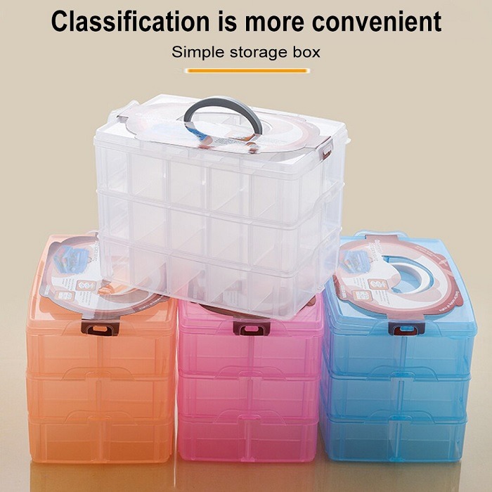 3 Layer 30 Grid Storage Box (Random Color) - MRA ENTERPRISES Buy Home &  Kitchen Products Online At Best Prices In India