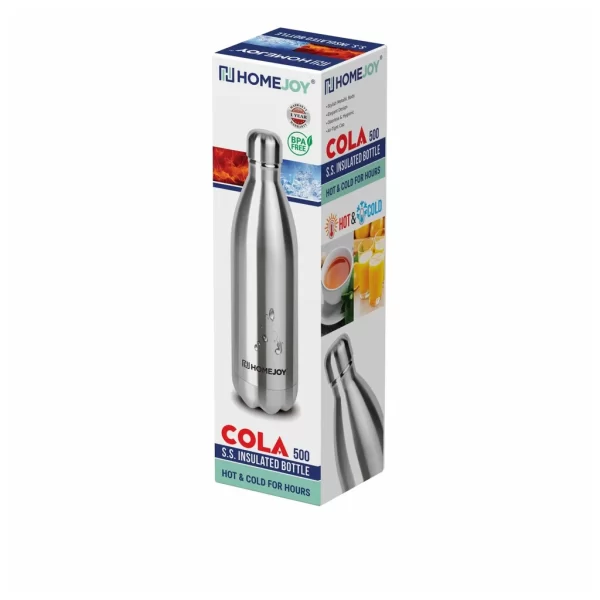 HomeJoy Hot Cold Cola Bottle 500 ml Free Bottle Brush.webp