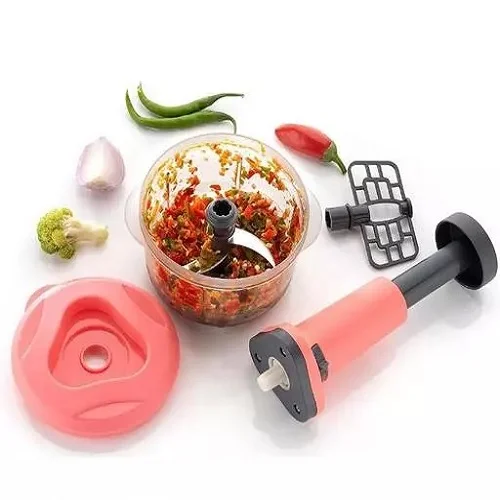 RK029 Hand Press Vegetable Chopper With Grinder Mixer 800ml All 5151 1.webp