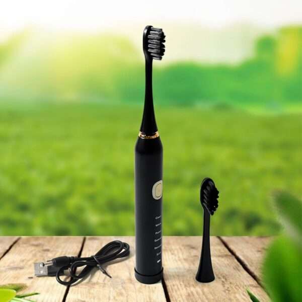 Waterproof Electric Toothbrush with USB Charging & Extra Head