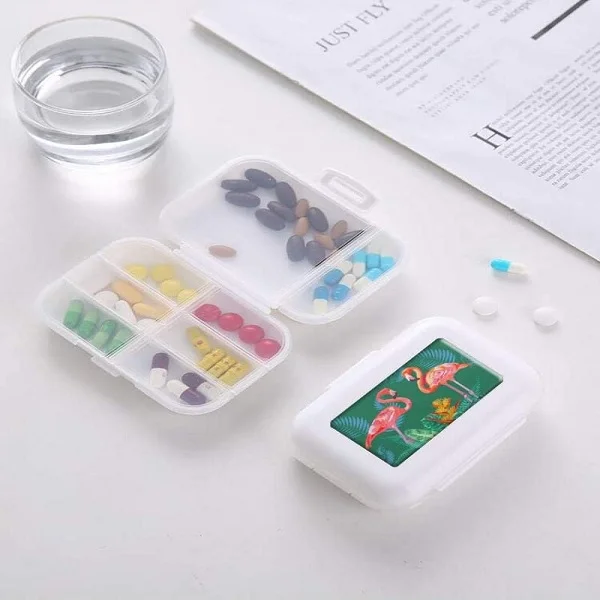 WD 787 3 8 Compartment Portable Pill Box Random Print All 4503 1.webp