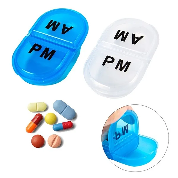 WJI 140 2 Grid AM PM Pill Storage Box Pack of 2 Pcs All 4439 1.webp