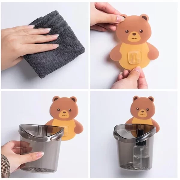 WR0086 1 Cartoon Bear Self adhesive Toothbrush Holder Random All 3385 1 2.webp