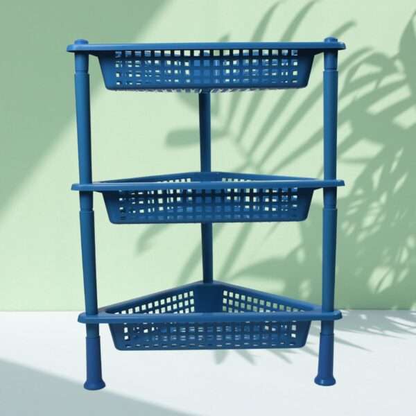 3 tier plastic rack shelf