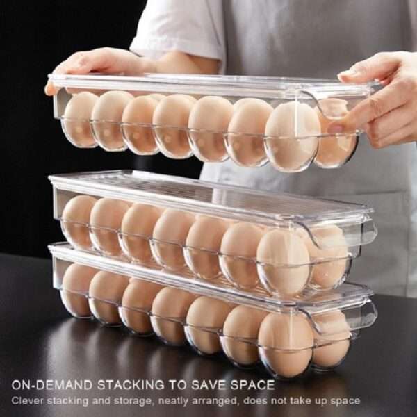 WD0845 14 Grid Transparent Refrigerator Egg Storage Box With Lid All 3365 1 1.jpeg